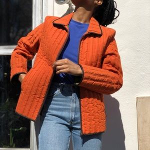 Orange Spring/Fall Jacket